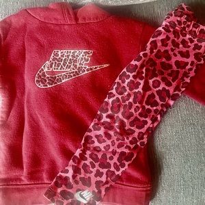 Nike hoodie set w/leggings 18 month